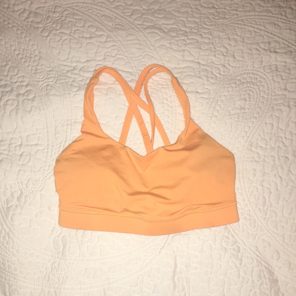 orange lululemon sports bra!